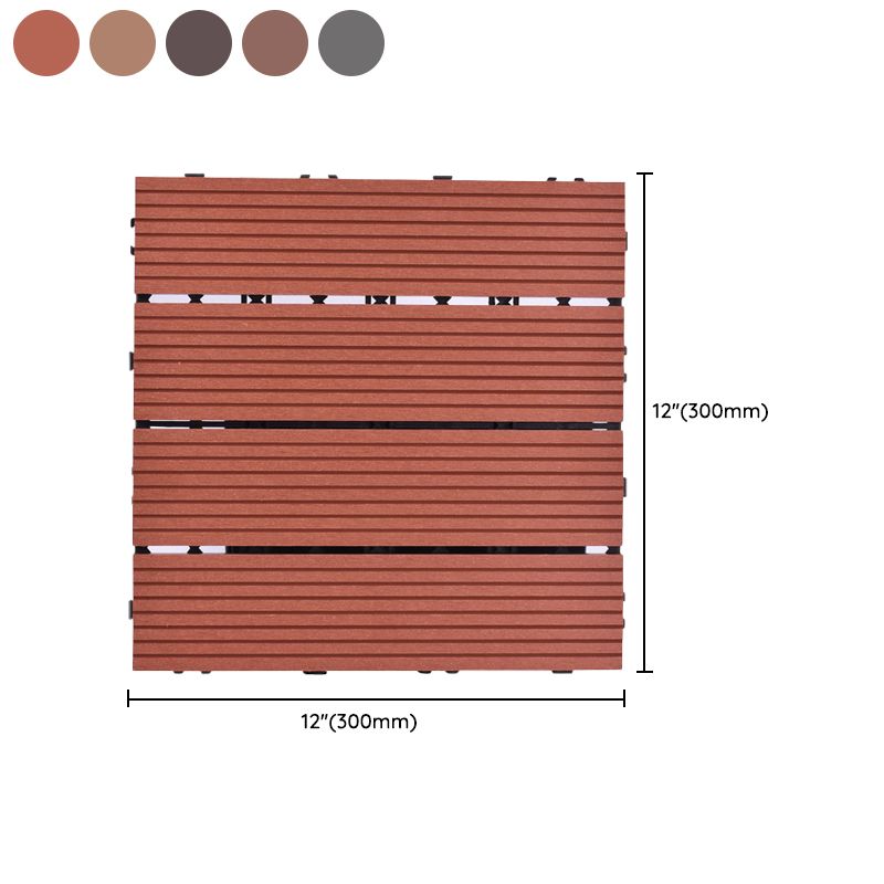 Avtoit | 11 Pack 12" X 12" Square Deck/Patio Tiles Snap Fit for Outdoor Patio Tiles