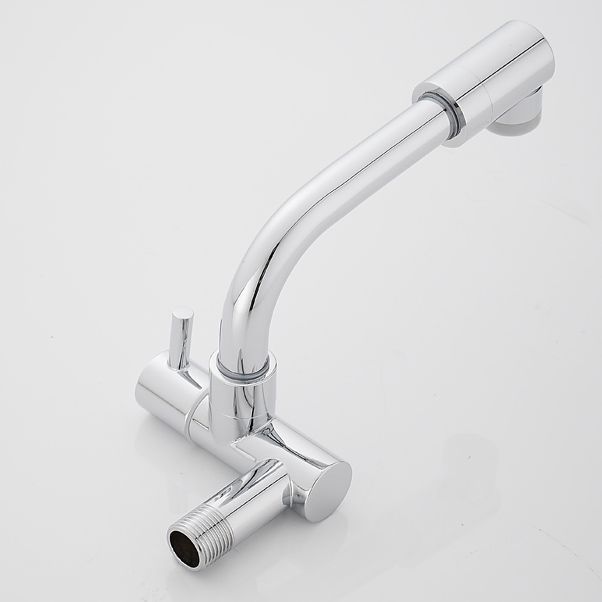 Avtoit | Wall-mounted metal bathtub filler with low arc waterfall bathtub faucet