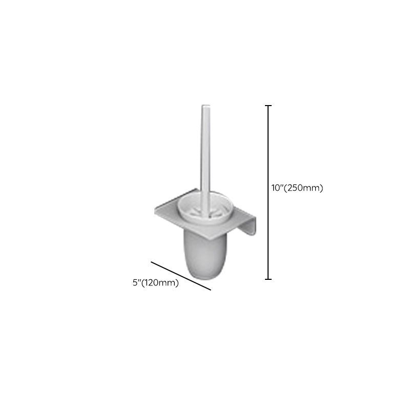 Avtoit | White contemporary bathroom accessory set stainless steel aluminum bathroom set