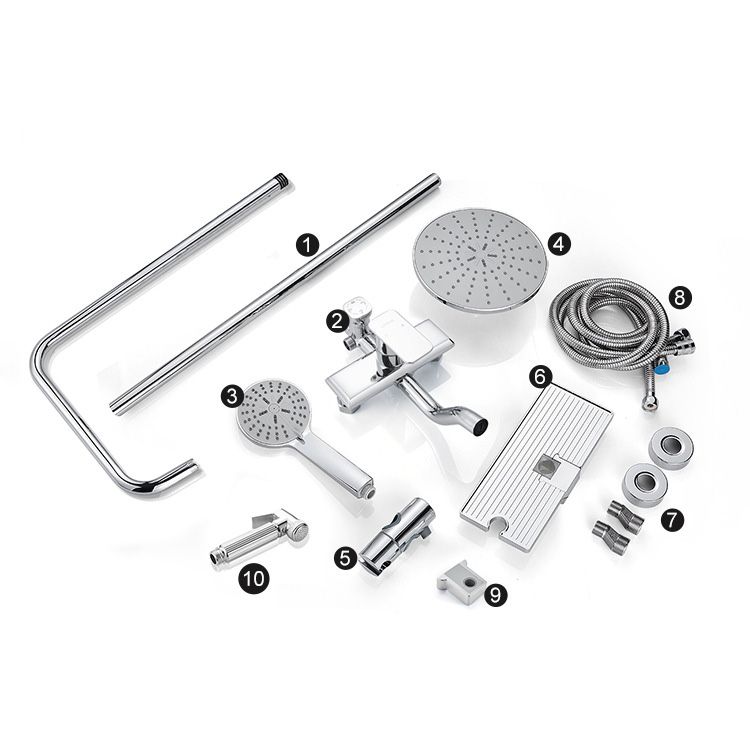 Avtoit | Modern balanced printed converter faucet shower head shower fitting on the wall