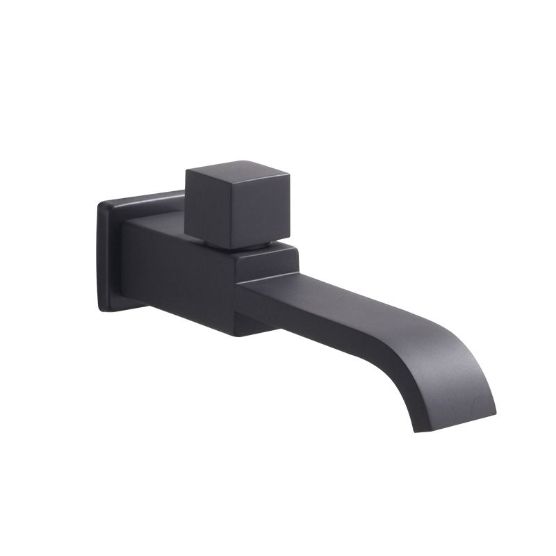 Avtoit | Contemporary Wall Mounted Bathroom Faucet Handle Knob Solid Brass Square Faucet