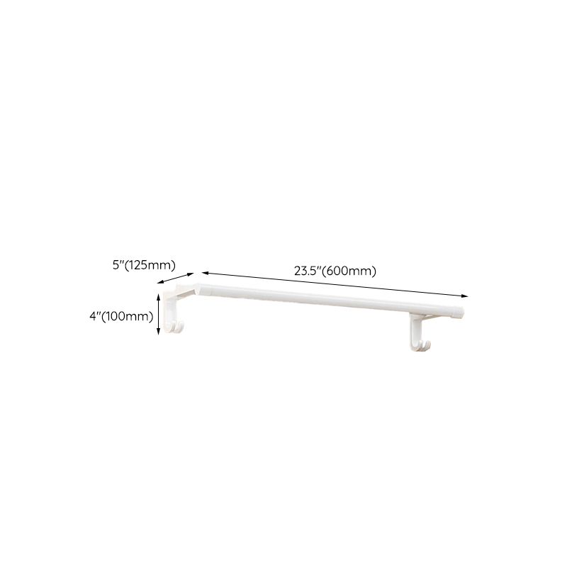 Avtoit | White Bathroom Accessory Set Contemporary Aluminum Bathroom Accessory Kit with Towel Holder