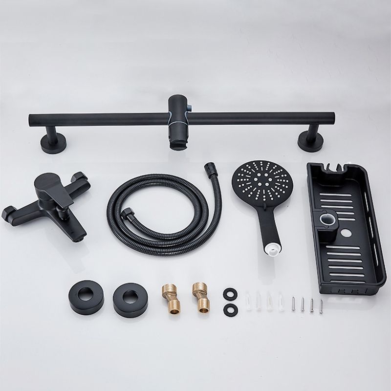 Avtoit | Brass Wall-Mounted Shower System Single Handle Shower with Lever Handle