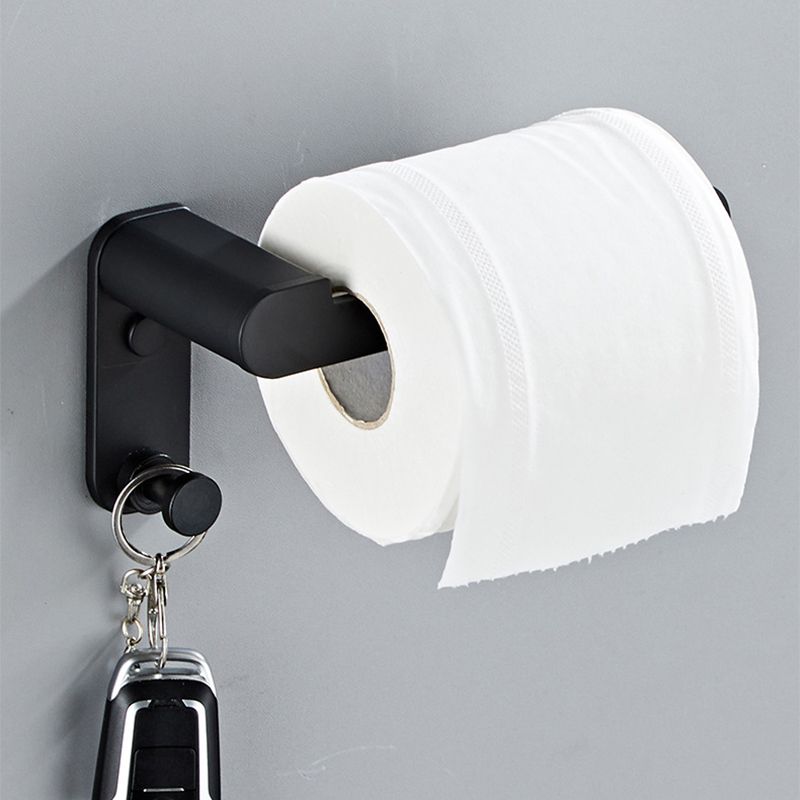Avtoit | Metal Bathroom Set 5-piece Modern Style Black Bathroom Accessories Set