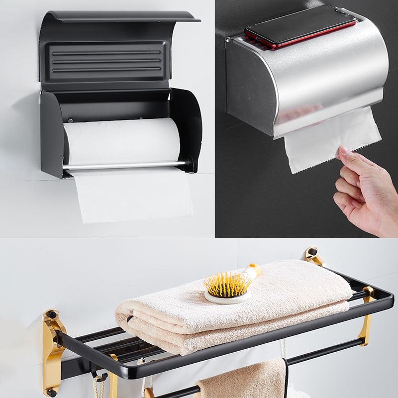Avtoit | 6-piece contemporary bathroom accessory set bathroom shelf/towel bar paper holder included