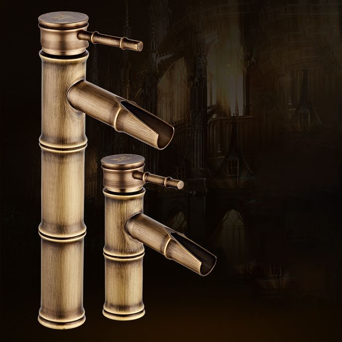 Avtoit | Lever Handle Vanity Faucet Country Low Arc Faucet Single Hole Basin Faucet