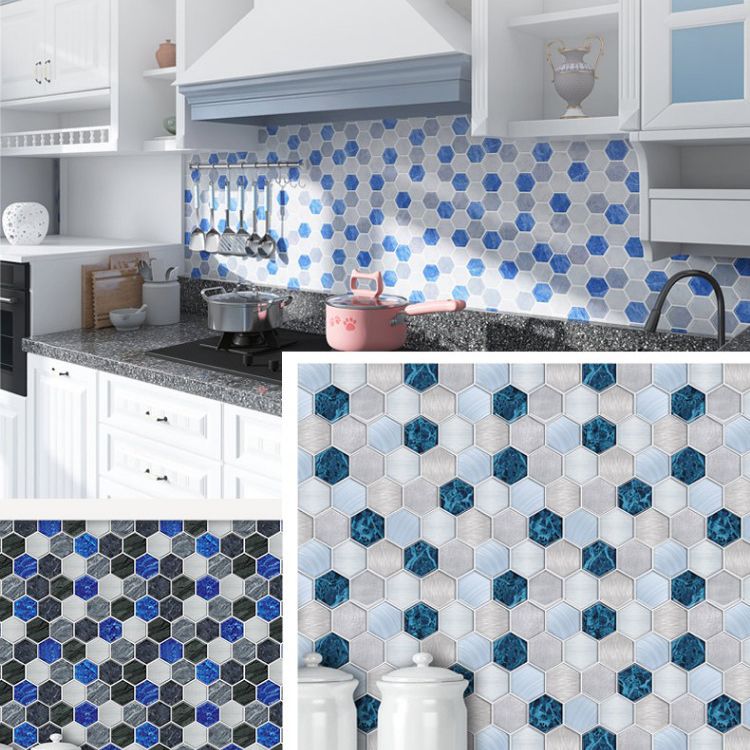 Avtoit | Square Peel and Stick Back Wall Modern Plastic Peel and Stick Back Wall
