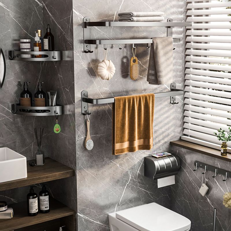 Avtoit | Modern gray bathroom accessory set bathroom shelf bath hardware set
