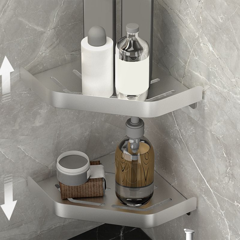 Avtoit | Modern Bathroom Accessories Set Silver Bathroom Shelf Towel Holder Bathroom Accessories Kit