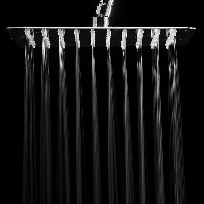 Avtoit | Contemporary Shower Combo Fixed Shower Head Stainless Steel Wall Mount Square Shower Head