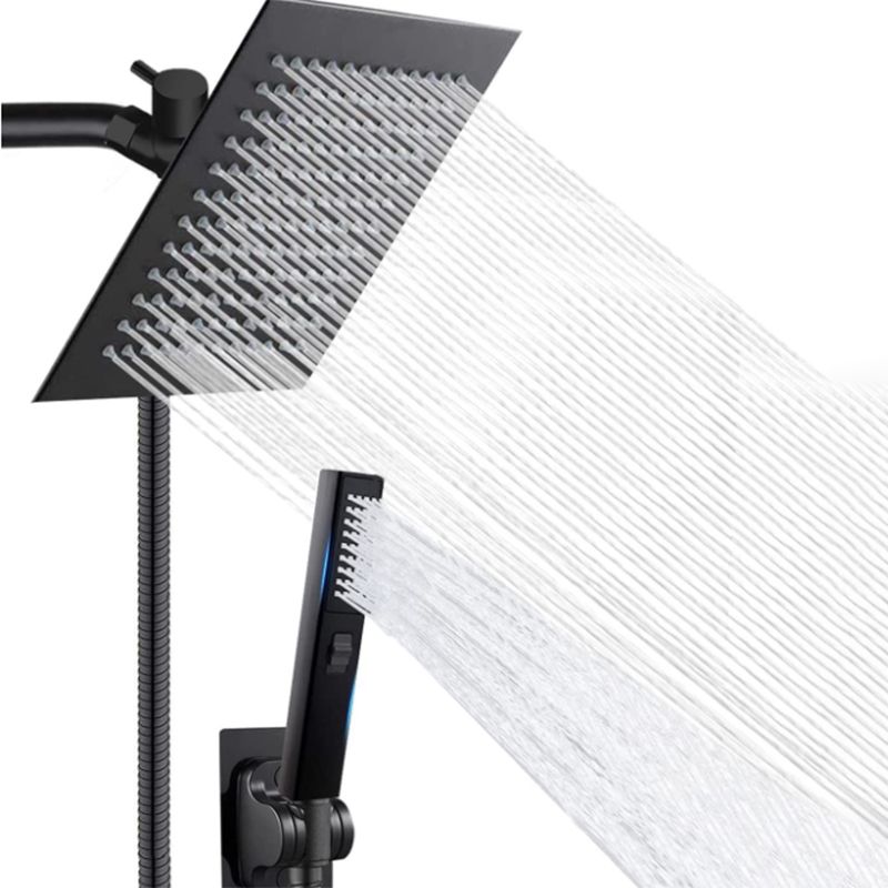 Avtoit | Traditional Square Dual Shower Heads Metal Wall Mounted Dual Shower Heads