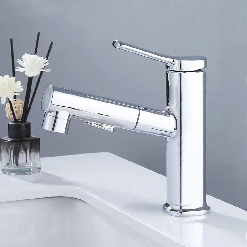 Avtoit | Contemporary Vessel-Faucet Pull-out Centerset Faucet with Swiveling Spout