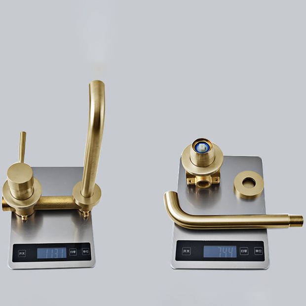 Avtoit | Wall-mounted Bronze Bathtub Filler Double Handles Bathtub Spout Bathtub Faucet Trim