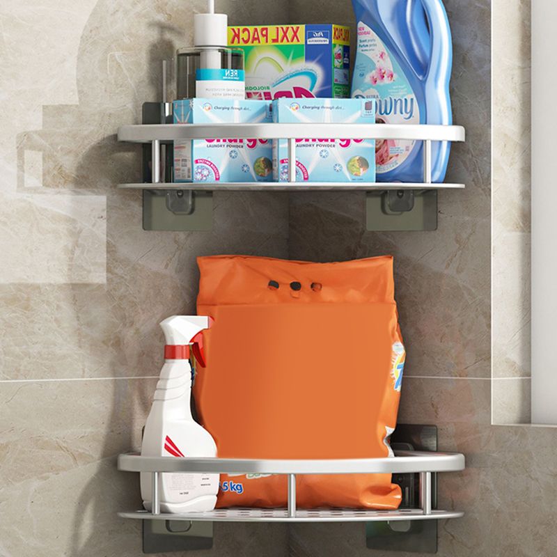 Avtoit | Silver/Black Bathroom Accessories Set Modern 1/2/3 - Piece Bathroom Shelf