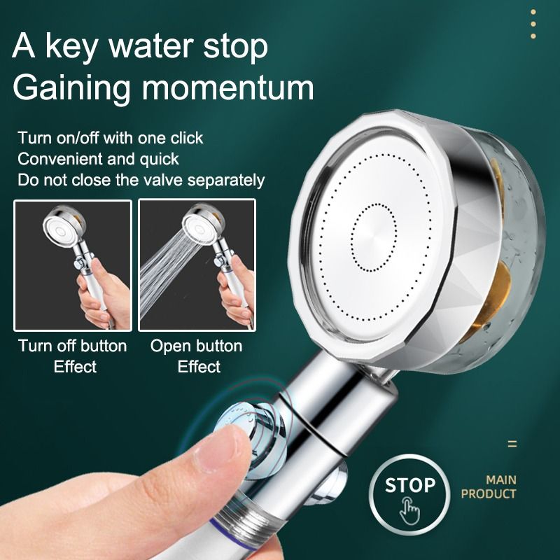 Avtoit | Plastic Hand Shower Standard Round Spray Nozzle with Swivel Attachment