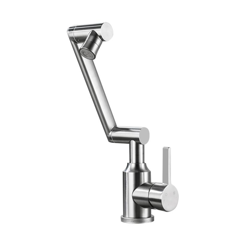Avtoit | Swiveling Outlet Vessel Sink Faucet Stainless Steel Lever Handle Sink Faucet with Water Hose