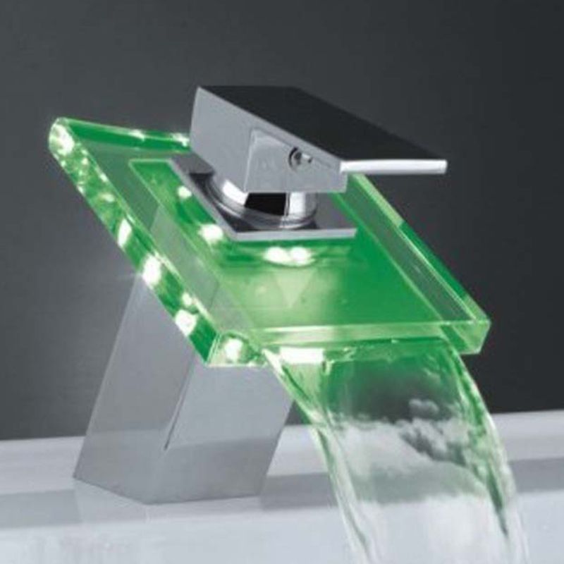 Avtoit | 1-Handle Basin Mixer 1-Hole Copper Sink Tap with LED Lighting