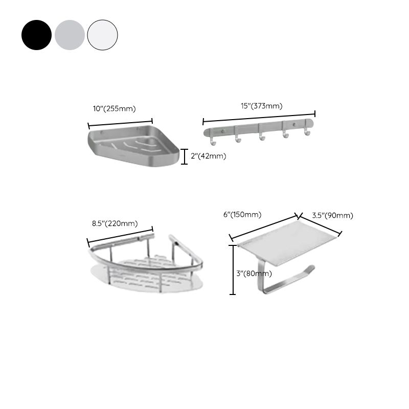 Avtoit | Modern Bathroom Accessories Set Paper Holder Bathroom Shelf Bath Hardware Set
