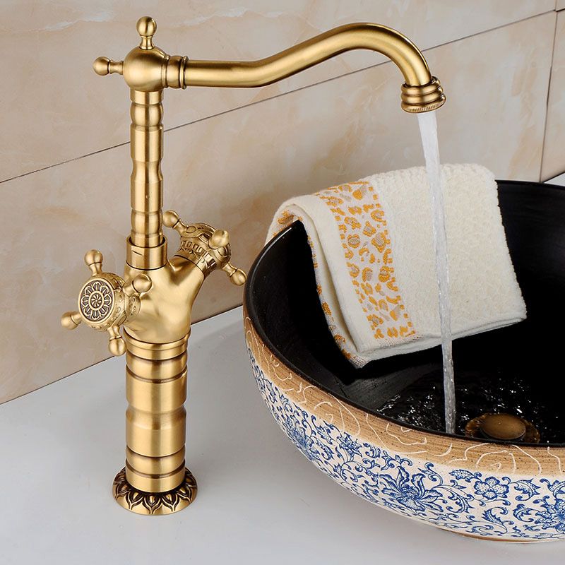 Avtoit | Deck Mounted Copper Roman Tub Faucet Double Handles Roman Tub Faucet Set