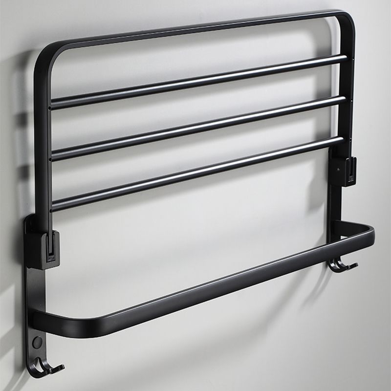 Avtoit | Contemporary Bathroom Accessory Set Black Surface Bathrobe Hook/Towel Ring Bar
