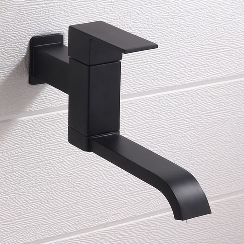 Avtoit | Contemporary Wall Mounted Bathroom Faucet Lever Handles Low Arc Swivel Brass Faucet