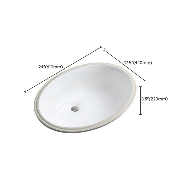 Avtoit | Modern Oval Washstand Ceramic Table Installation Sink Bathroom
