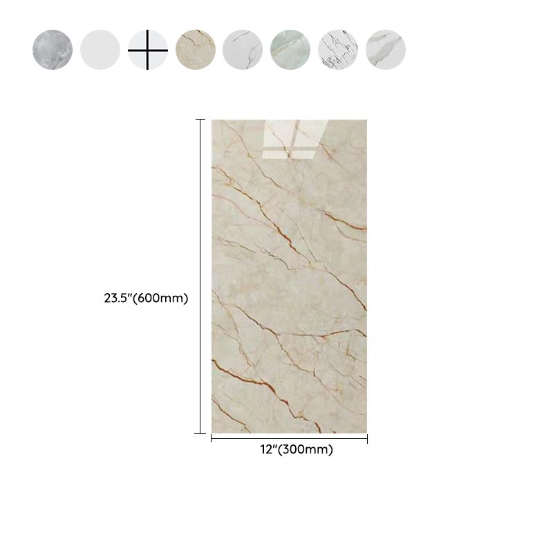 Avtoit | Stain Resistant Peel & Stick Tile Marble Effect Single Tile for Kitchen Backsplash