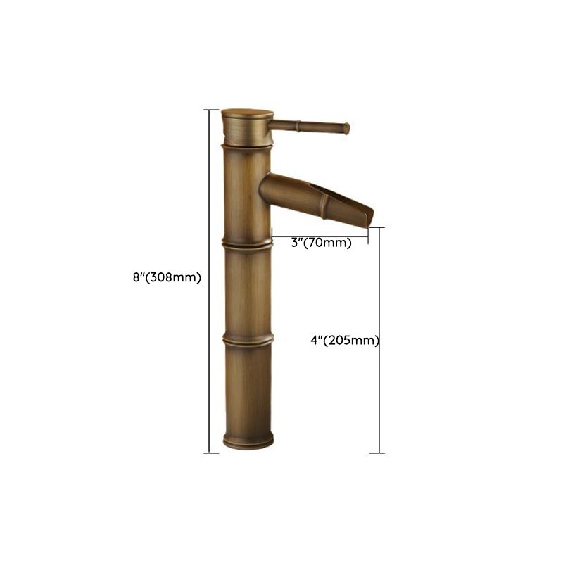 Avtoit | Farmhouse-style vessel sink bathroom faucet round brass faucet