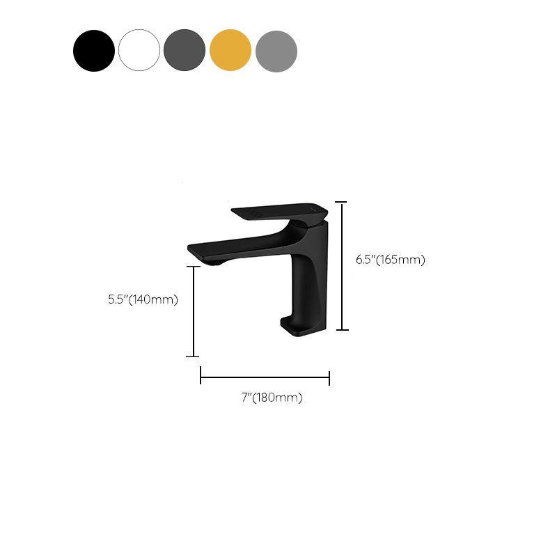 Avtoit | Modern Vessel Sink Faucet Copper Lever Handle Low Arc Vessel Faucet for the Bathroom