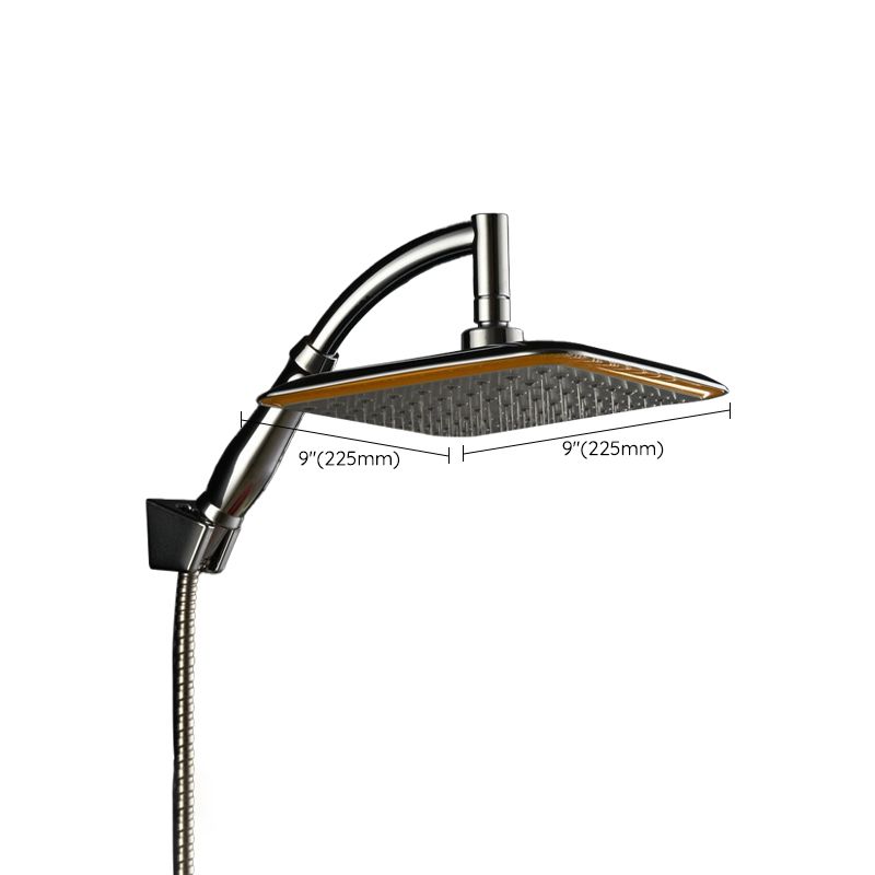 Avtoit | Modern Square Showerhead Combo Chrome Rainfall Showerhead