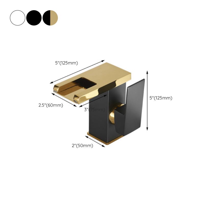 Avtoit | Waterfall spout basin tap lever handle square basin tap