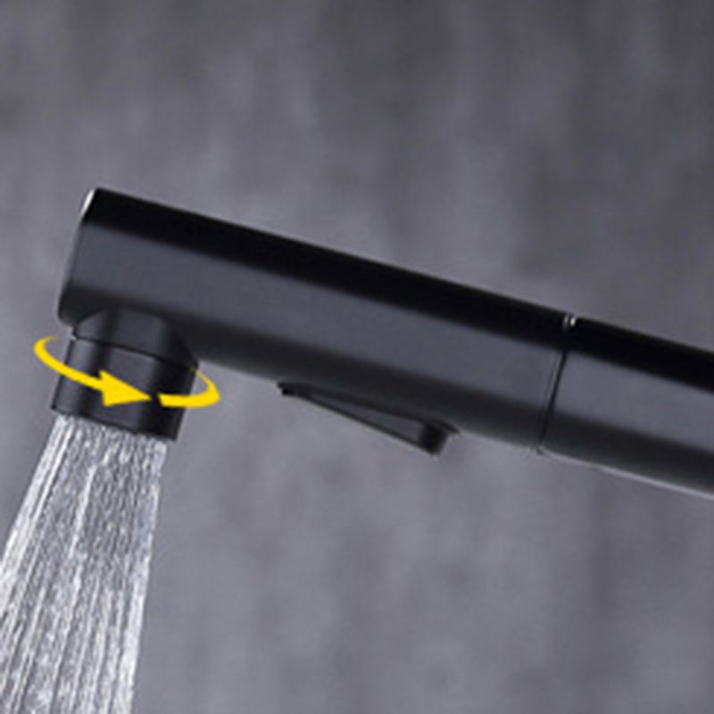 Avtoit | Round Vessel Sink Bathroom Faucet Simple Style Faucet with Brass Material