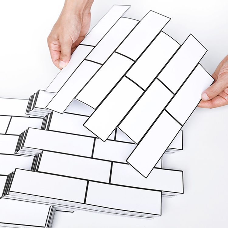 Avtoit | Plastic Peel & Stick Subway Tiles Contemporary Waterproof Peel & Stick Subway Tiles