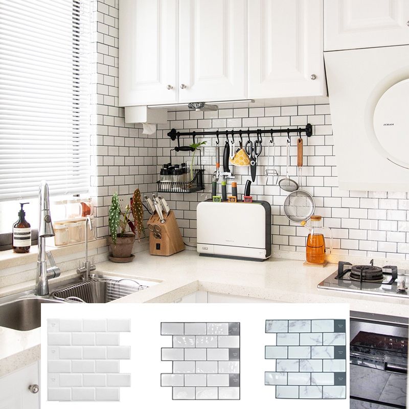 Avtoit | PVC Subway Tile Wallpaper Waterproof Peel and Stick Splashback Tile