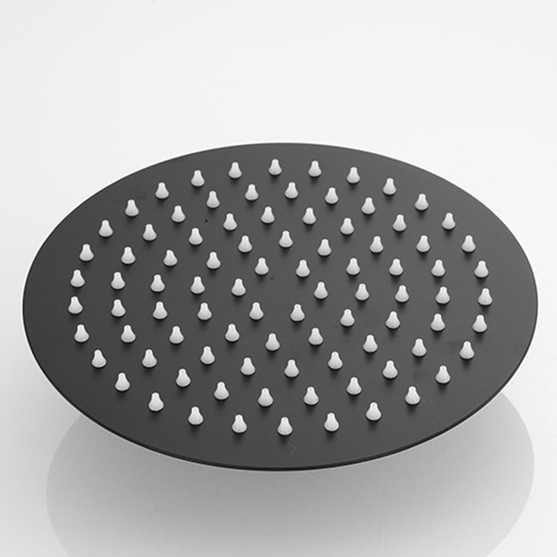 Avtoit | Square and Round Shower Head made of Stainless Steel, Fixed Mounted Ceiling Shower Head in Black