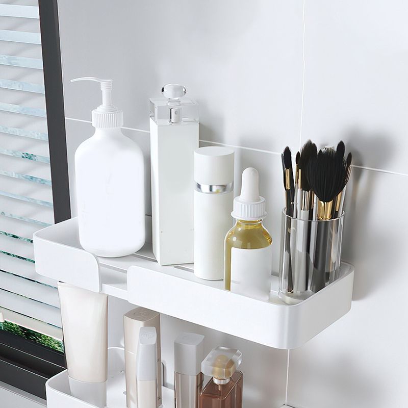 Avtoit | White Bathroom Set Modern 1/2/3 - Pieces Stainless Steel Bathroom Shelf