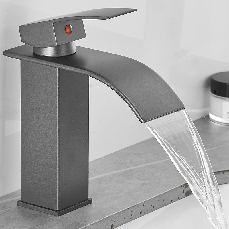 Avtoit | Modern Bathtub Faucet Waterfall Spout Lever Handle Brass Sink Faucet