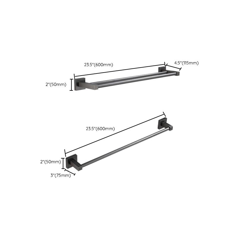 Avtoit | Modern Bathroom Accessories Hardware Set Gray Bathroom Hardware Set