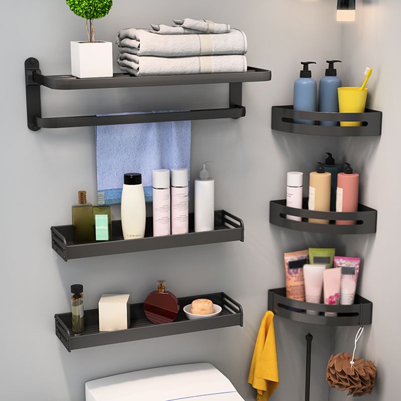 Avtoit | Modern Bathroom Hardware Set Matte Black Metal Bathroom Accessories Set Rustproof