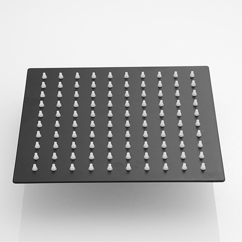 Avtoit | Square and Round Shower Head made of Stainless Steel, Fixed Mounted Ceiling Shower Head in Black