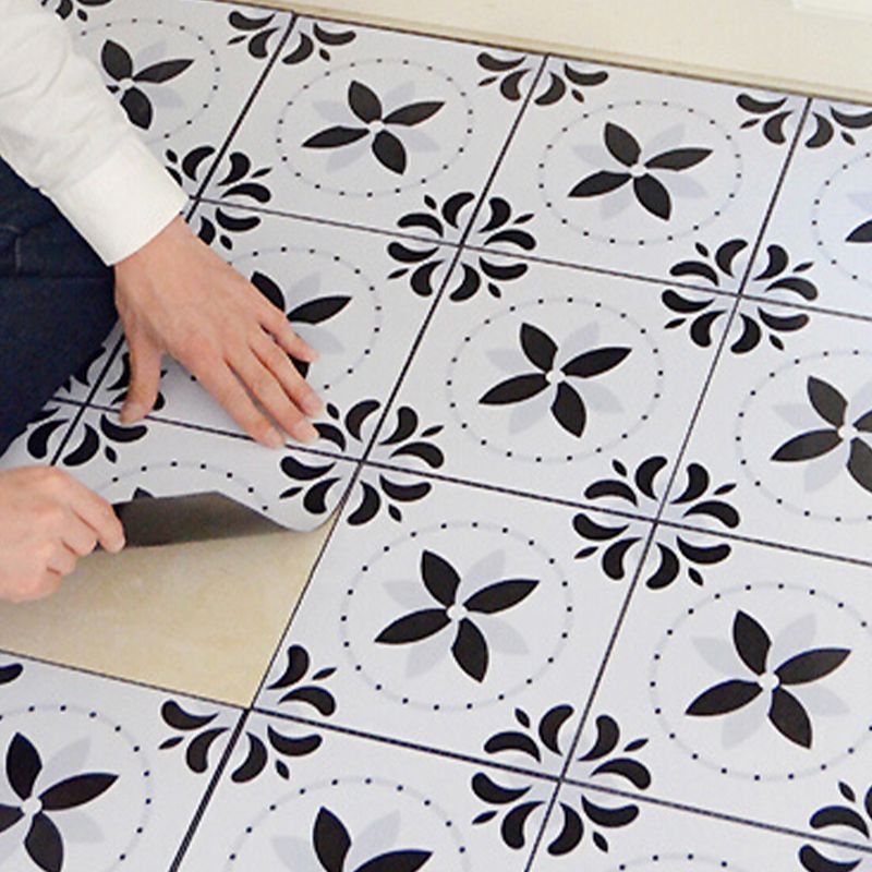 Avtoit | Modern Peel & Stick Mosaic Tiles PVC Single Panel Square Peel and Stick Wall Tile