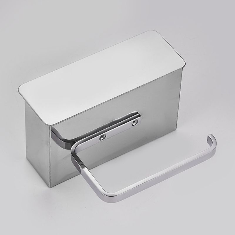 Avtoit | 2-piece Stainless Steel Classic Bathroom Accessory Set Black & Chrome Paper Holder