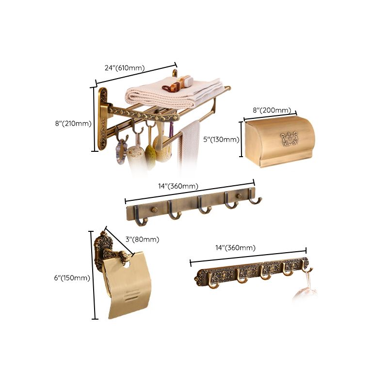 Avtoit | Traditional Metal Bathroom Accessories Hardware Set with Soap Dish