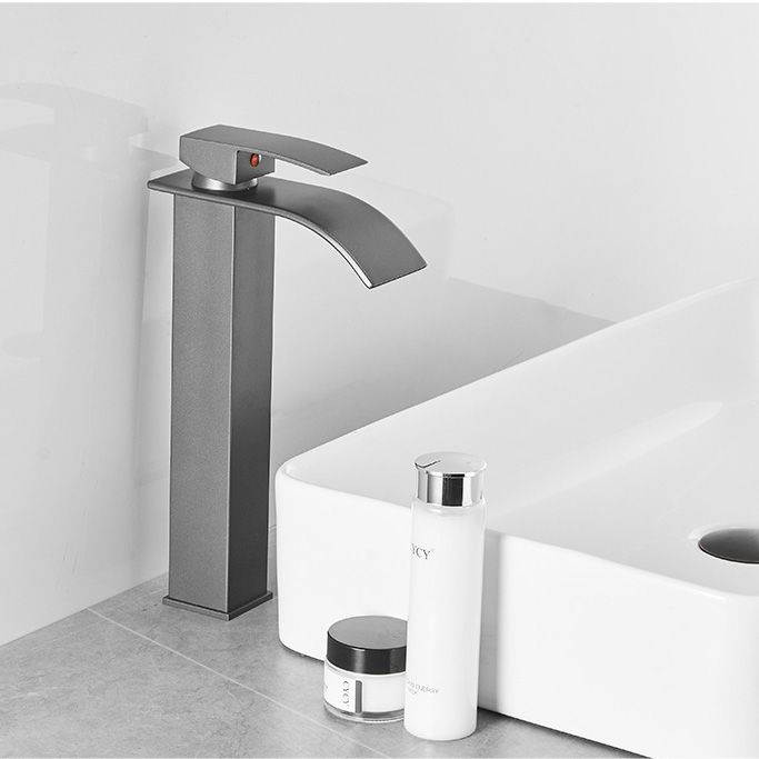 Avtoit | Modern Bathtub Faucet Waterfall Spout Lever Handle Brass Sink Faucet