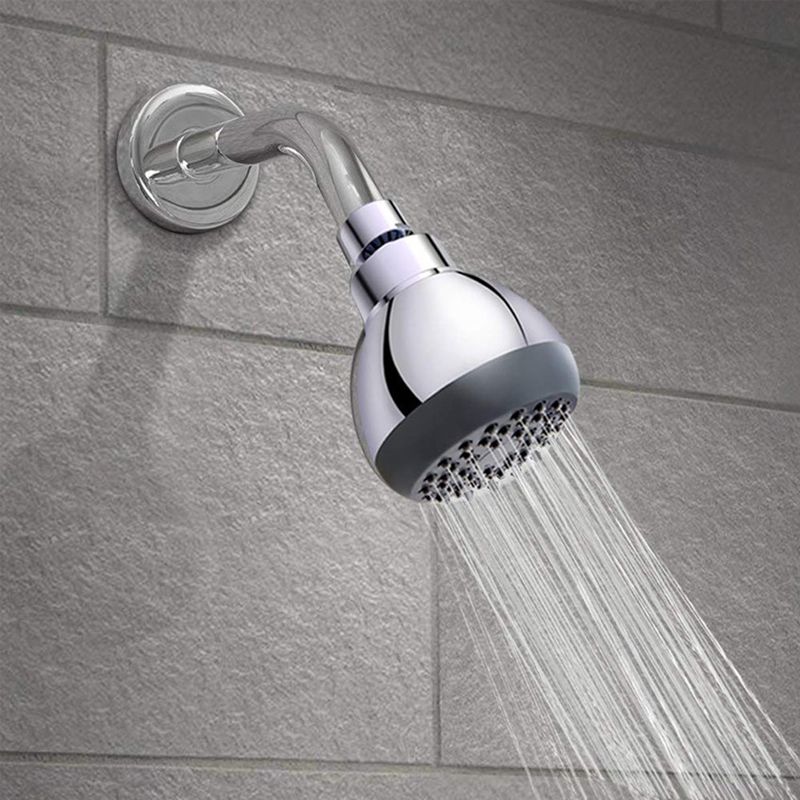 Avtoit | Silver Round Shower Head Standard Spray Pattern Wall Mounted Shower Head