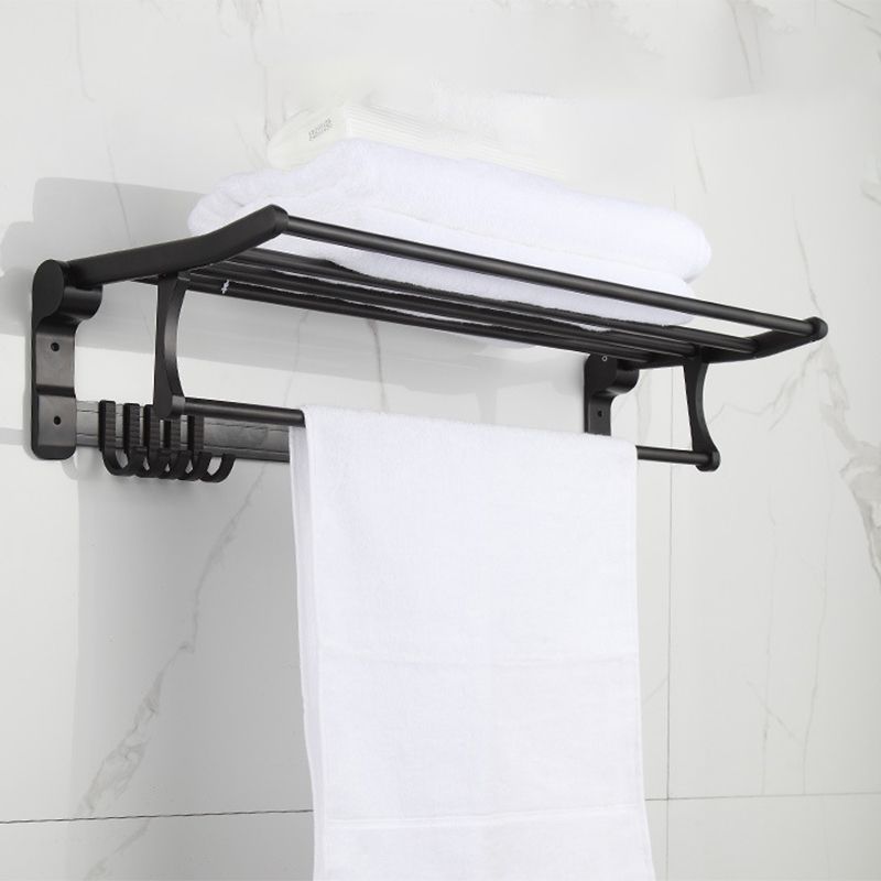 Avtoit | Modern Matt Black Bathroom Shelf Paper Holder Bathroom Accessory Set