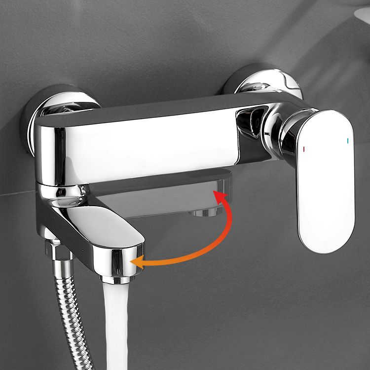 Avtoit | Modern Wall-Mounted Bathtub Faucet Trim Metal Single-Lever Bathtub Faucet Trim