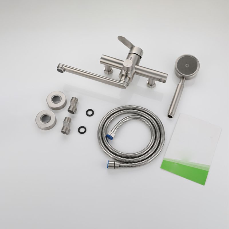 Avtoit | Wall-mounted metal bathtub filling low arch swivel bathtub mixer