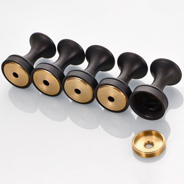 Avtoit | 5-piece traditional bathroom accessory set brushed brass bathrobe hooks