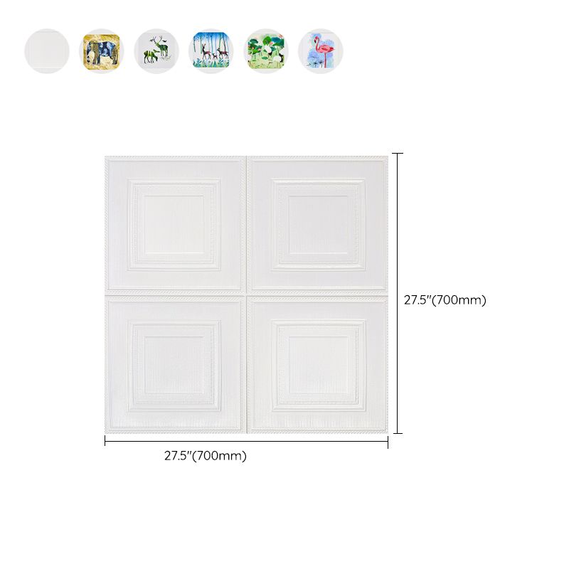 Avtoit | Modern Wall Panel Cartoon Print Peel and Stick Waterproof Wall Panel